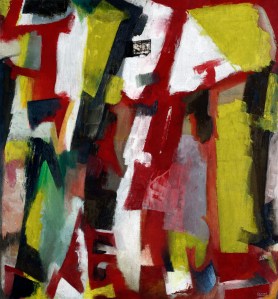 « Rouge », 1951. Huile sur toile. © Mamac, Liège, coll. de la communauté française de Belgique, donation Fernand Graindorge.