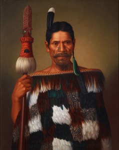 Gottfried Lindauer, « M. Paramena », vers 1885. Huile sur toile, 85 x 67,5 cm. © Museum of New Zealand Te Papa Tongarewa, Wellington, acquise en 1995, avec la contribution du New Zealand Lottery Grants Board (1995-0003-2).