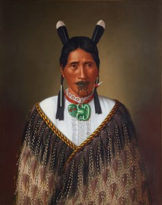 Gottfried Lindauer, « Mme Paramena », vers 1885. Huile sur toile, 85,2 x 67,5 cm. © Museum of New Zealand Te Papa Tongarewa, Wellington, acquise en 1995, avec la contribution du New Zealand Lottery Grants Board (1995-0003-3).