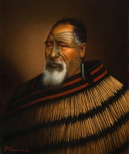 Gottfried Lindauer, « Paora Tuhaere », 1895. Huile sur toile, 67,7 x 56,3 cm. © Auckland Art Gallery Toi o Tāmaki, don de H. E. Partridge, 1915.