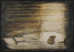 Joseph Sima, Orphée ocre, 1958. Hst, 97,5 x 194,5 cm. Paris Centre Pompidou, MNAM-CCI. © ADAGP, Paris 2015. Photo P. Tissier.