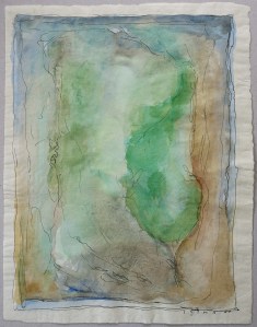 Joseph Sima, Sans titre, 1960, aquarelle sur papier japon, 32 x 25 cm. Coll. privée, Prague. © ADAGP, Paris 2015. Photo. A. Ricci.
