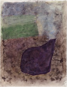 Joseph Sima, Sans titre, 1960, aquarelle sur papier, 73 x 55 cm. Musée de l’Hospice Saint-Roch, Issoudun, Donation Cécile Reims et Fred Deux, 2002. © ADAGP, Paris 2015. Photo. A. Ricci.