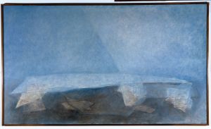 Josepf Sima, Terres le long du fil, 1962. Hst, 114 x 195 cm. Fondation des Treilles, Tourtour. © ADAGP, Paris 2015. Photo J. Hyde.