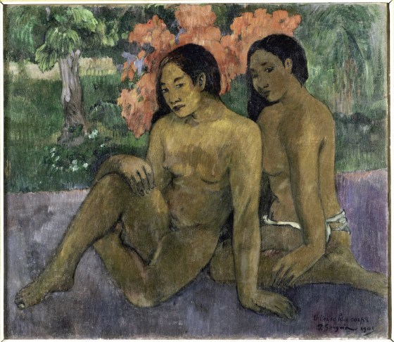 « Et l’or de leur corps », Paul Gauguin, Atuona, Hiva Oa, îles Marquises, 1901. Huile sur toile, 97 x 104 cm. © RMN Grand Palais, musée d’Orsay, Inv. RF 1944.2. Photo : H. Lewandowski.