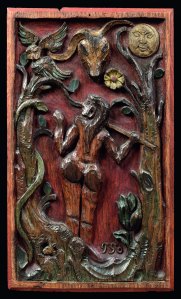 « Ève et le serpent », Paul Gauguin, vers 1889. Bois de chêne peint. Dim. : 34,7 x 20,5 cm. © Copenhague, Ny Carlsberg Glyptotek. Photo : Ole Haupt.