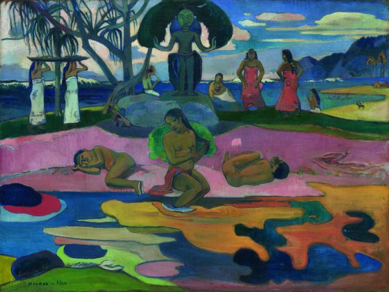 « Mahana no atua » (Le Jour de Dieu), Paul Gauguin, 1894. Huile sur toile, 68,3 x 91,5 cm. © Chicago, Art Institute of Chicago, Helen Birch Bartlett Memorial Collection. Inv. 1928.198-W.513.